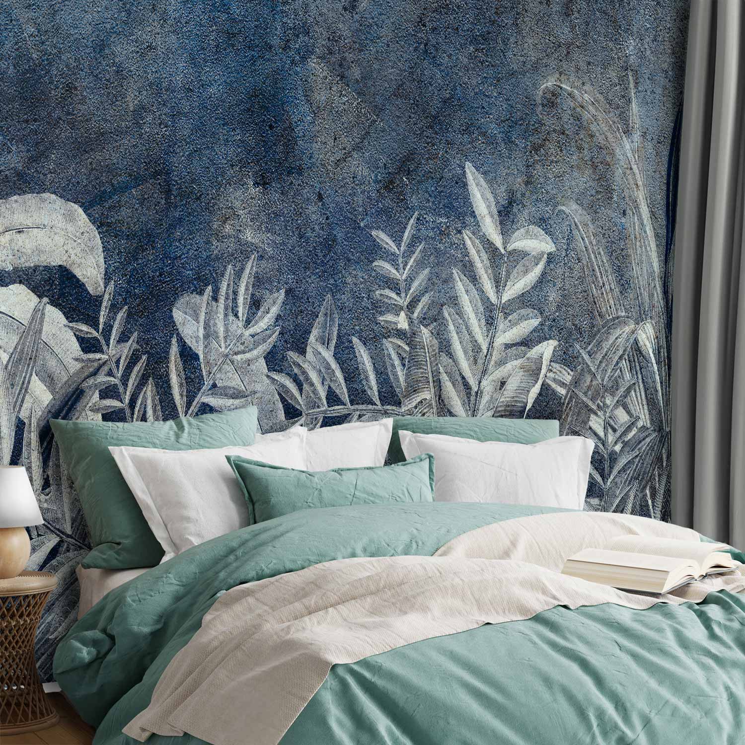 Night Jungle Leaves Nature Wall Mural