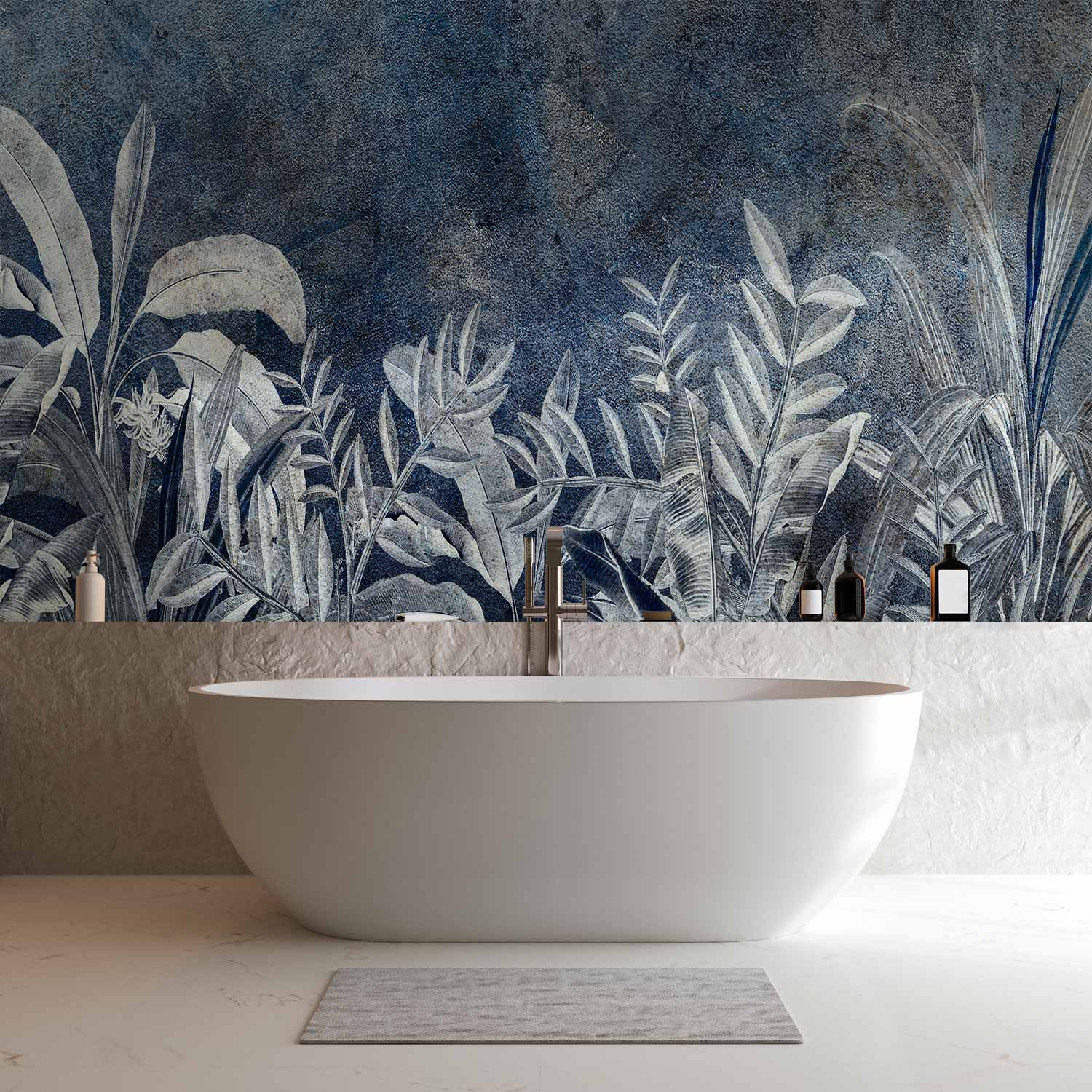 Night Jungle Leaves Nature Wall Mural