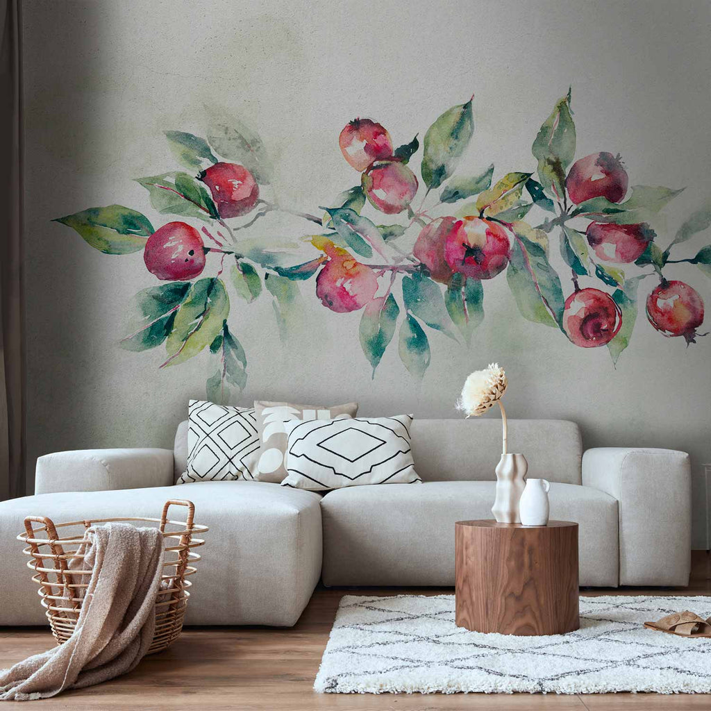 Wall Mural Apple Branch Leaves