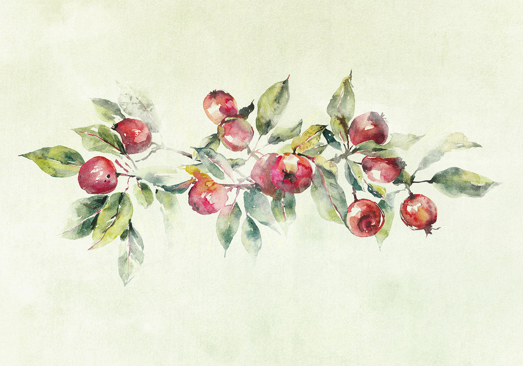 Wall Mural Apple Branch Delicate Landscape