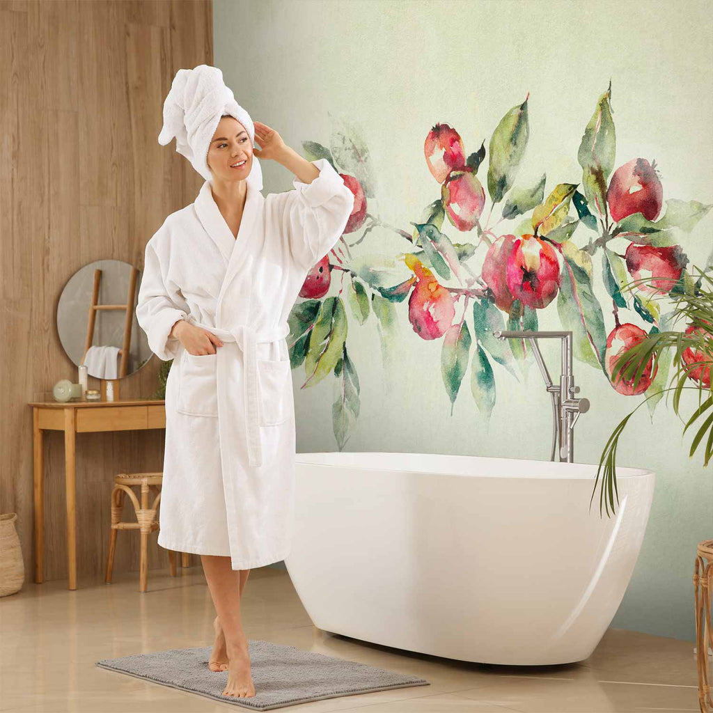 Apple Branch Delicate Botanical Wall Mural