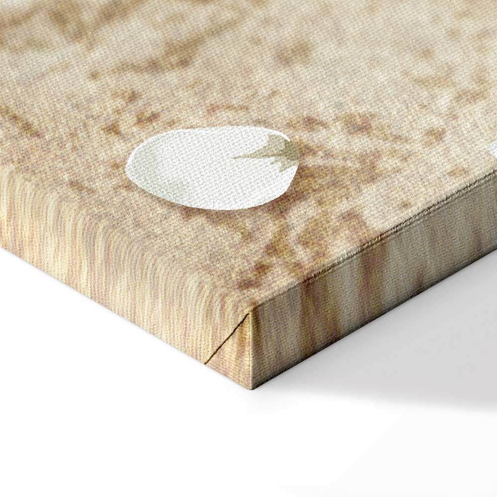 Falling Flowers Floral Canvas Print