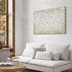 Falling Flowers Floral Canvas Print