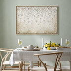 Falling Flowers Floral Canvas Print