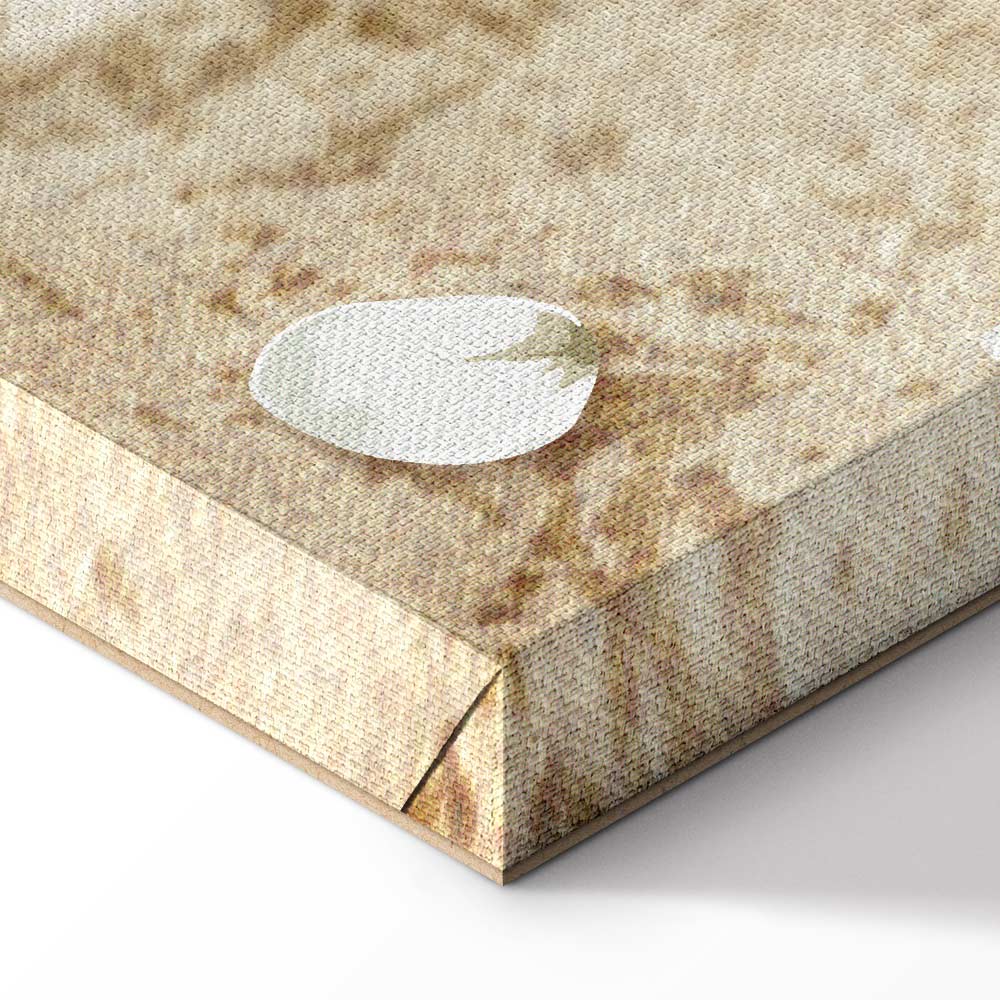 Falling Flowers Floral Canvas Print