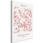 Canvas Print Sakura Vertical (1 Part)