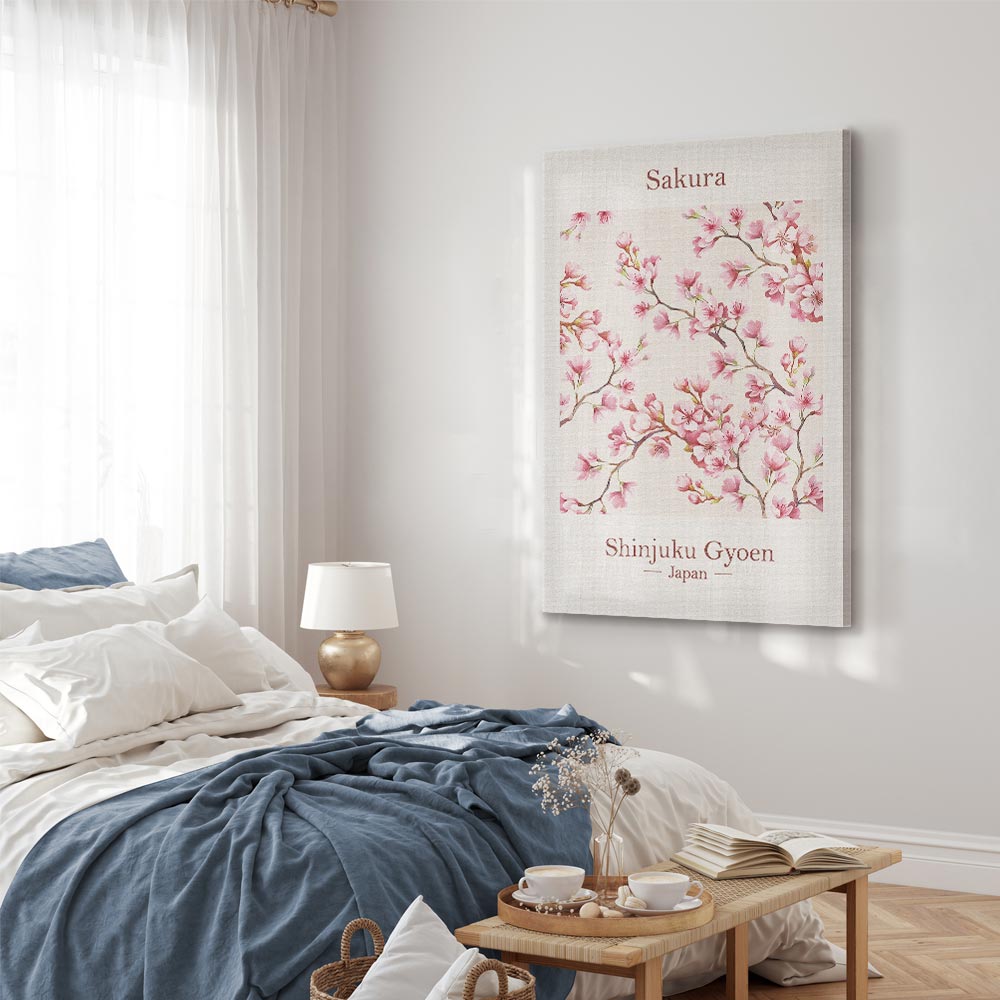 Sakura Blossom Floral Canvas Print