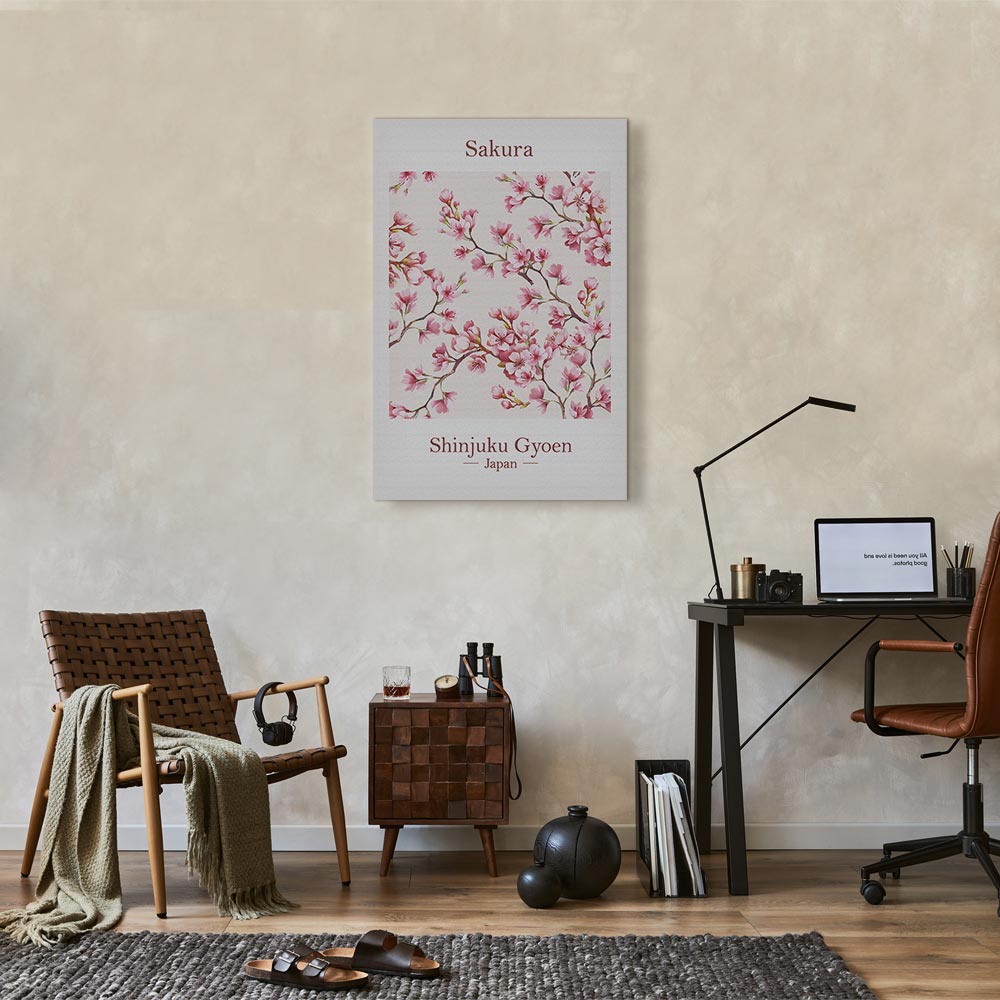 Sakura Blossom Floral Canvas Print