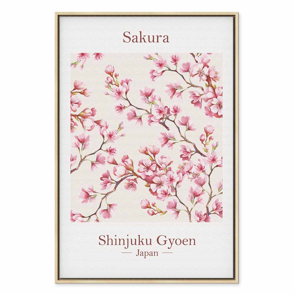 Sakura Blossom Floral Canvas Print