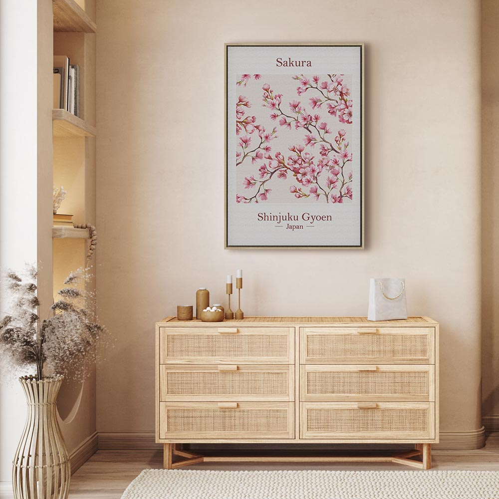 Sakura Blossom Floral Canvas Print