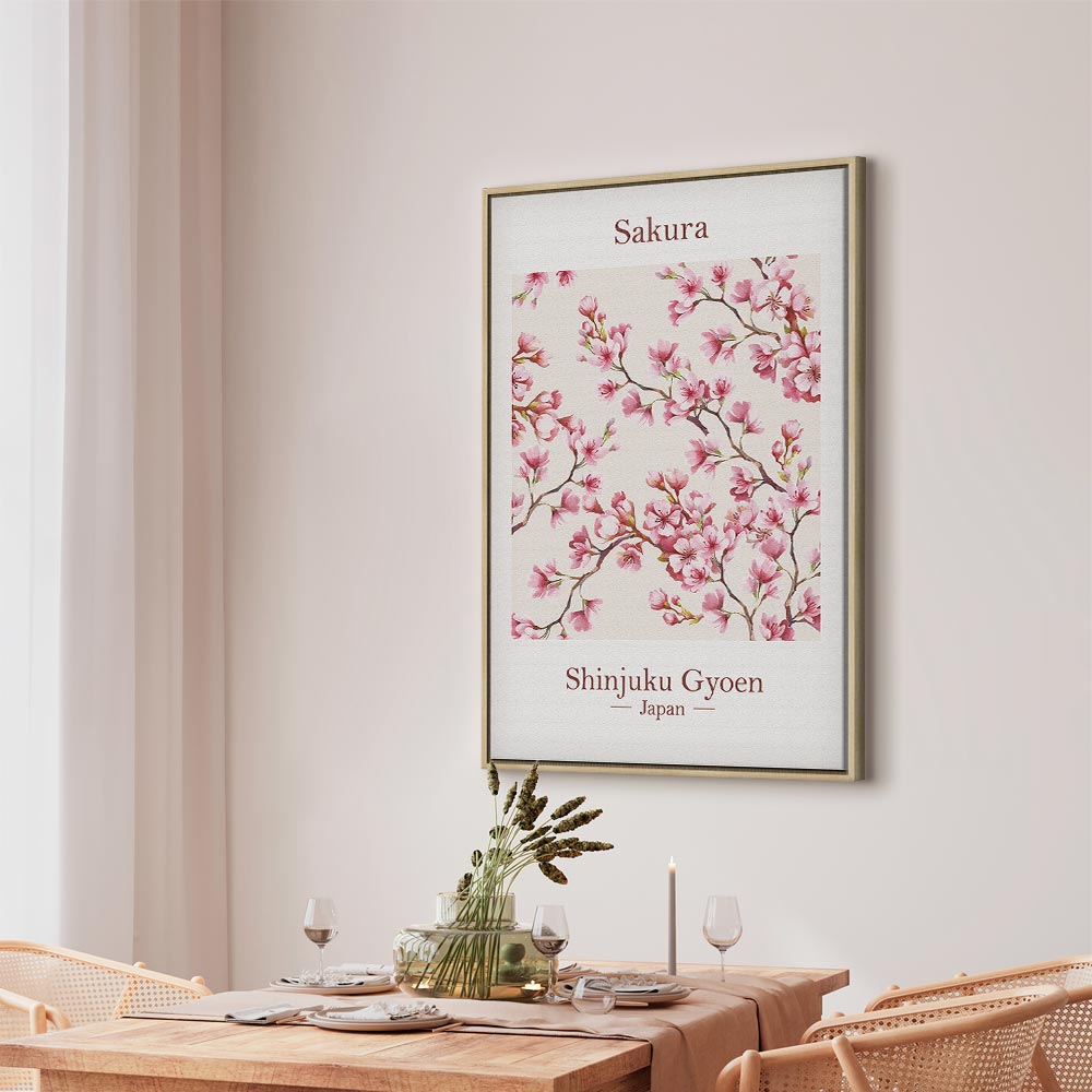 Sakura Blossom Floral Canvas Print