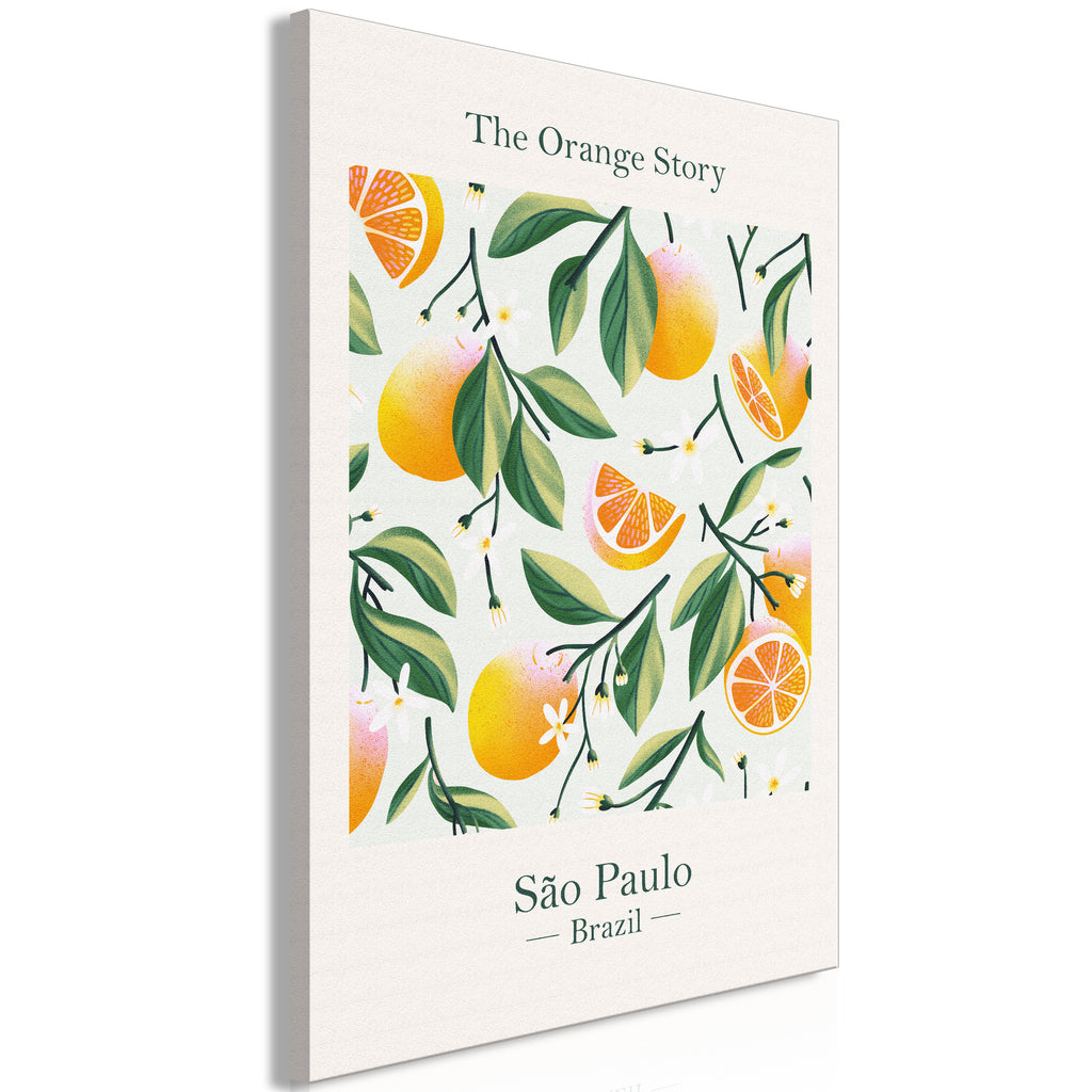 Canvas Print The Orange Story 1 Part Vertical