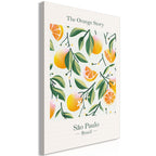 Canvas Print The Orange Story 1 Part Vertical