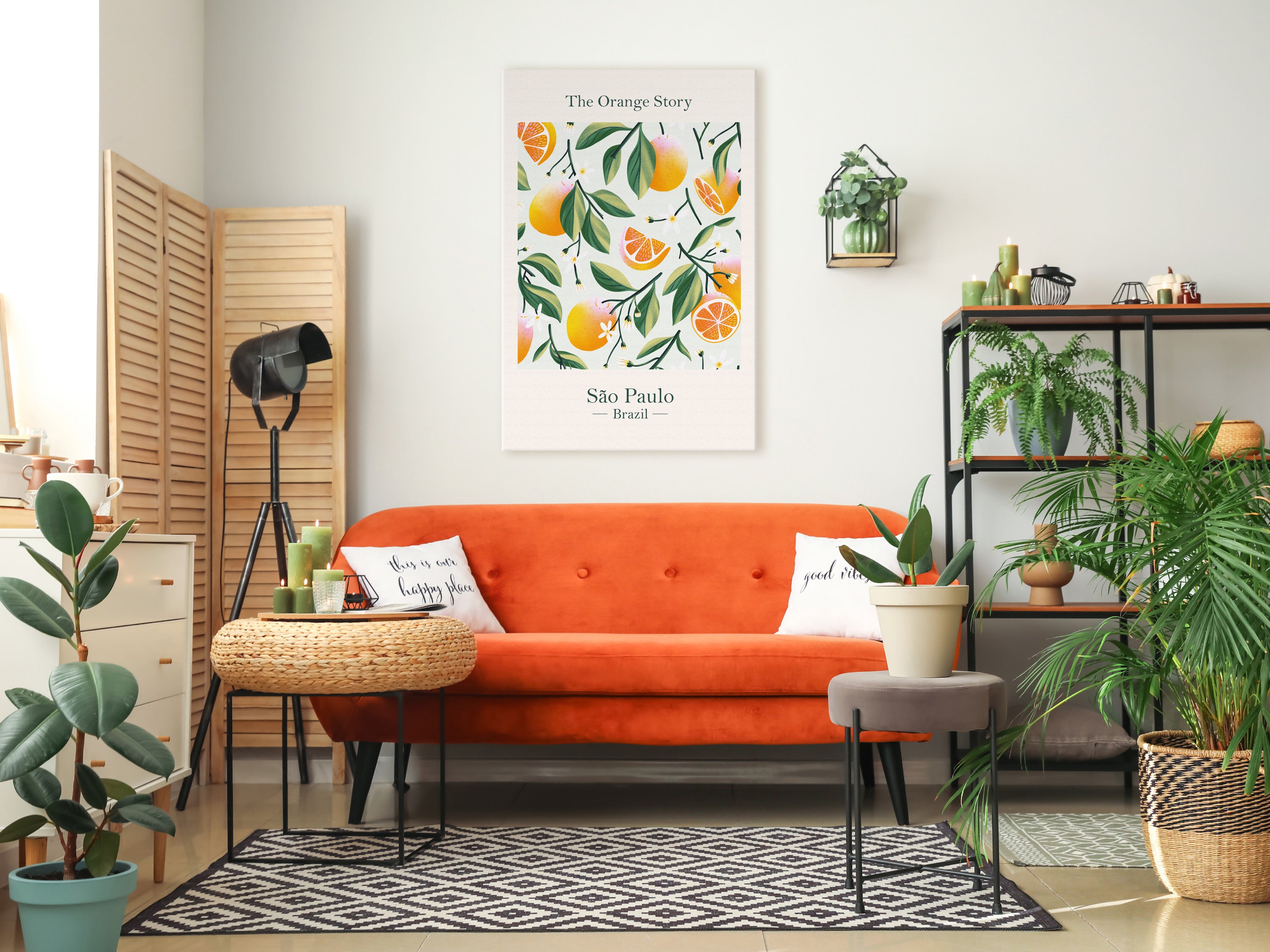 Canvas Print The Orange Story 1 Part Vertical