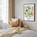 Orange Floral Still Life Canvas Print