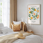 Orange Floral Still Life Canvas Print