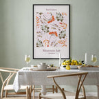 Fall Foliage Floral Vertical Canvas Print