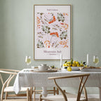 Fall Foliage Floral Vertical Canvas Print