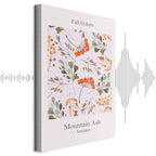 Fall Foliage Floral Vertical Canvas Print