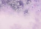 Wall Mural Floral Etude of Life Grey Violet