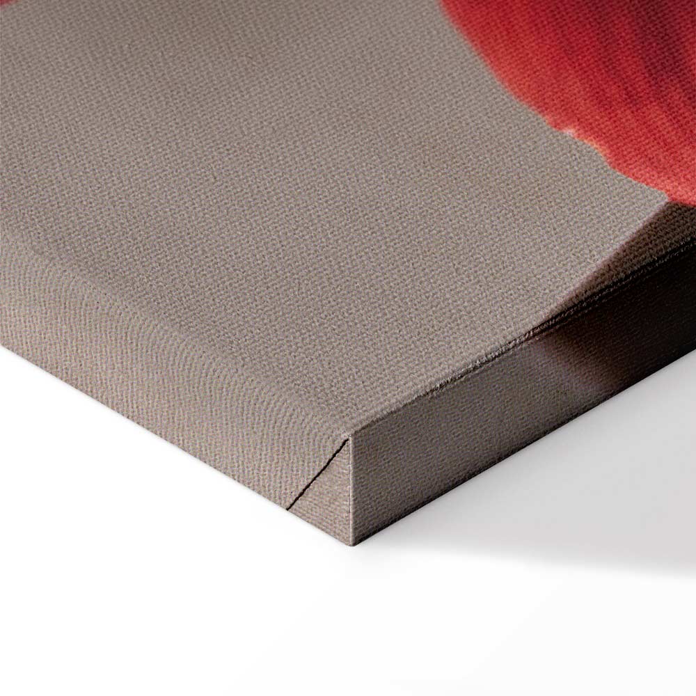 Red Flower Floral Canvas Print