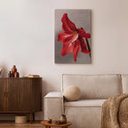 Red Flower Floral Canvas Print