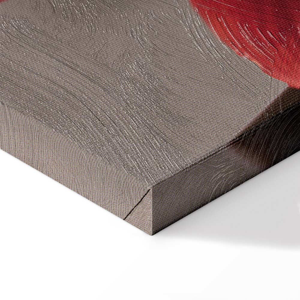 Red Flower Floral Canvas Print