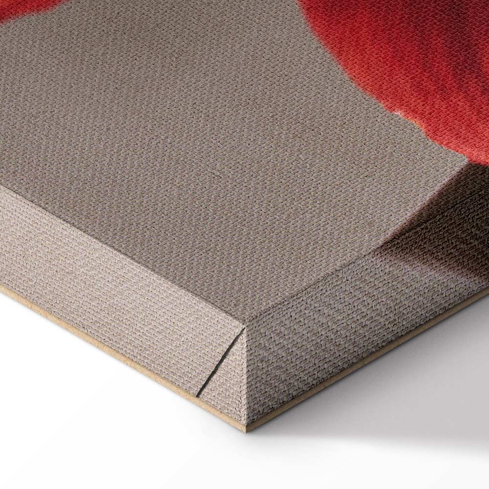 Red Flower Floral Canvas Print