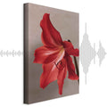 Red Flower Floral Canvas Print