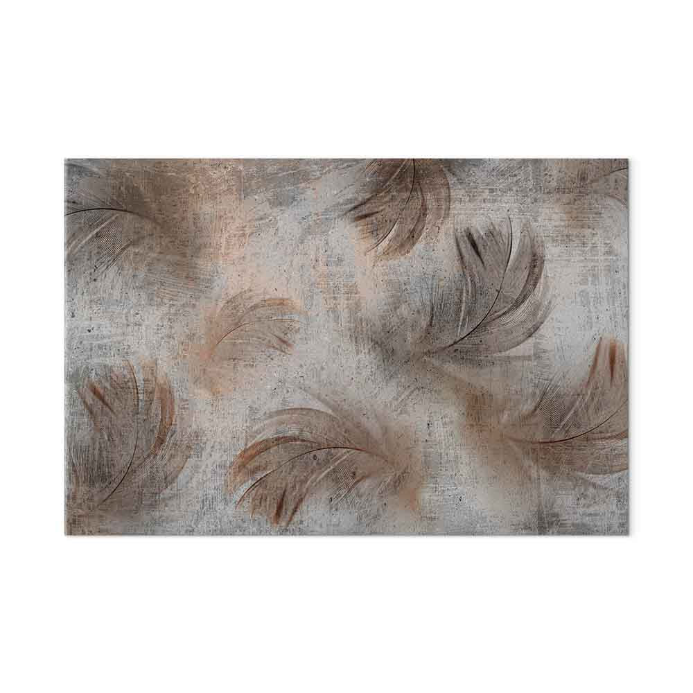 Beige Floral Canvas Print