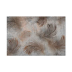 Beige Floral Canvas Print