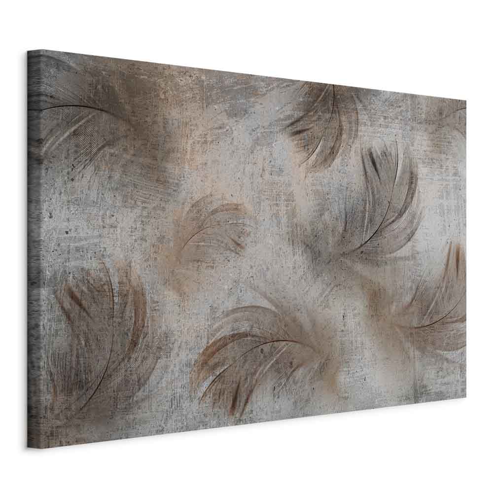 Beige Floral Canvas Print