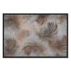 Beige Floral Canvas Print