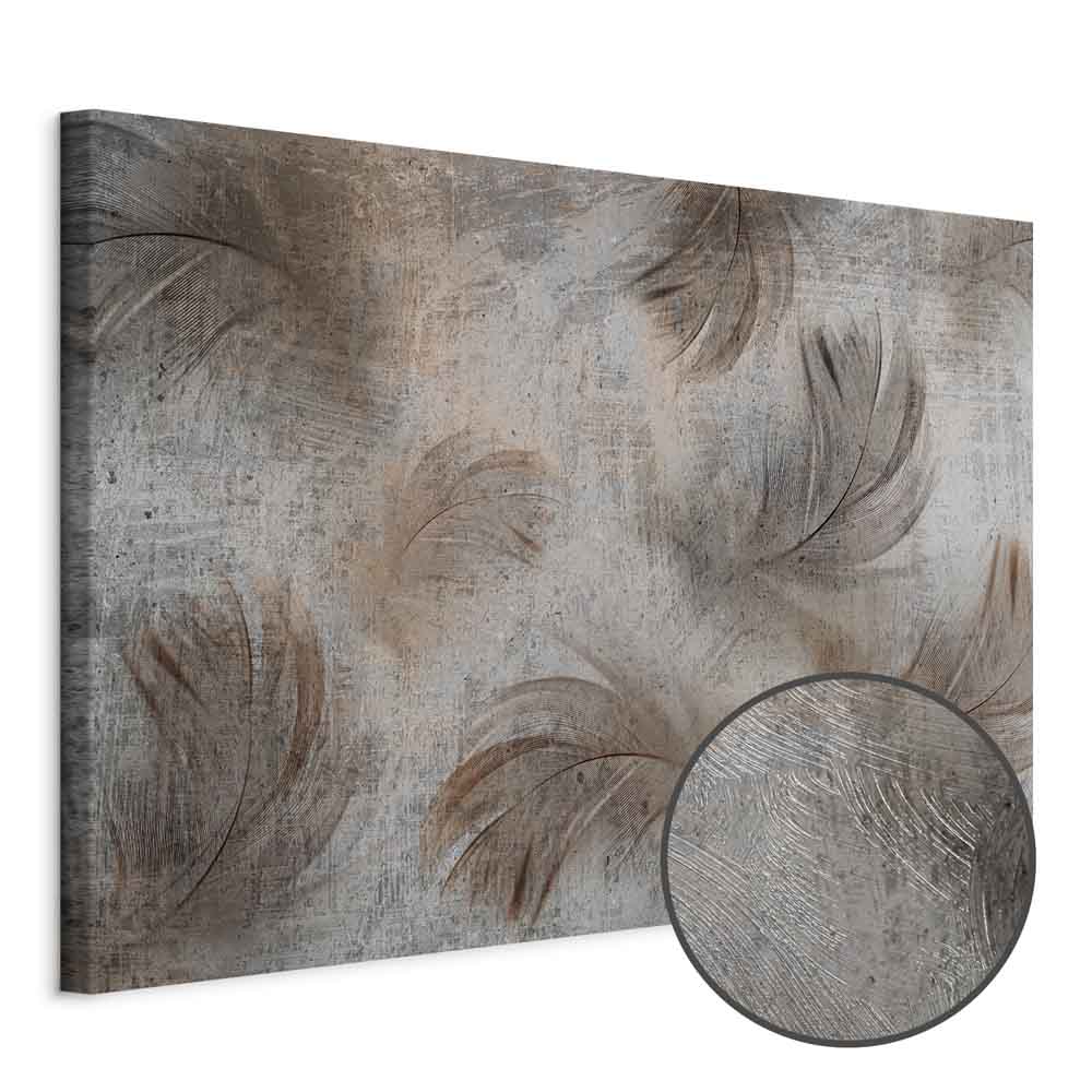 Beige Floral Canvas Print