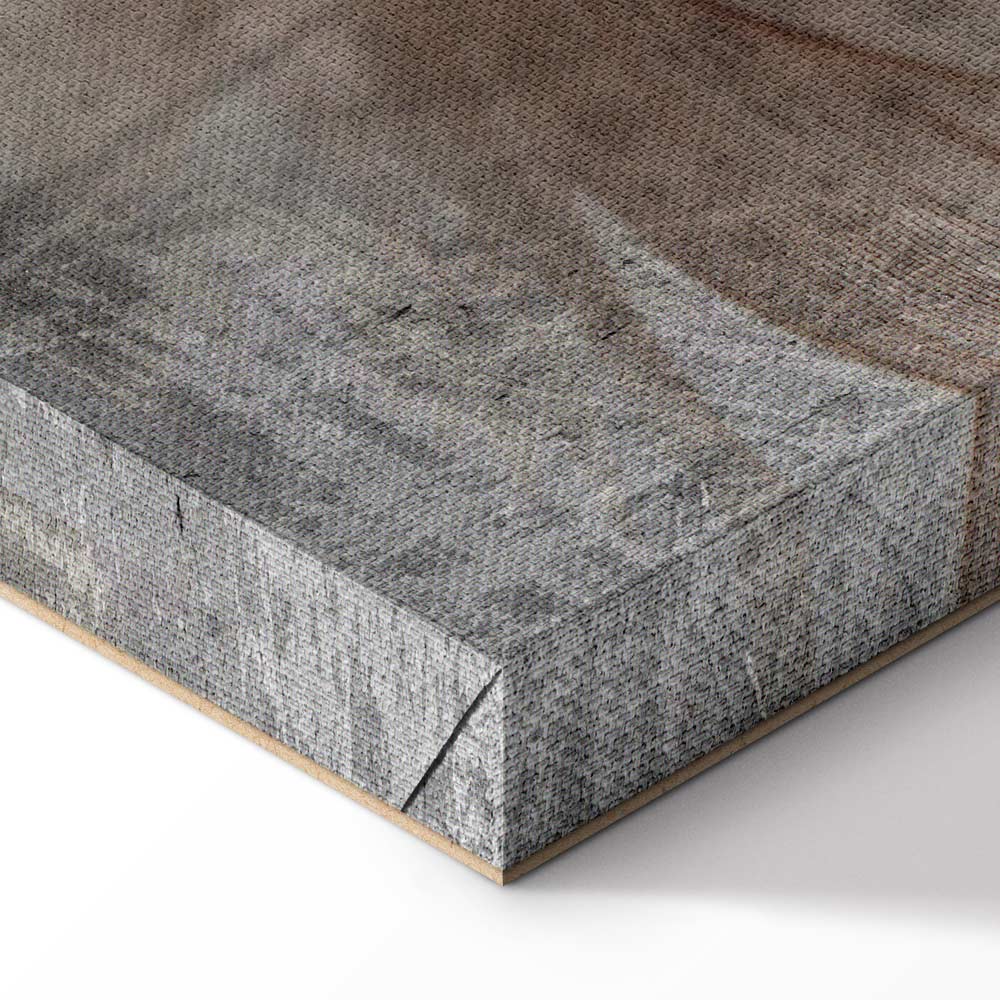 Beige Floral Canvas Print