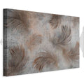 Beige Floral Canvas Print