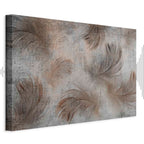 Beige Floral Canvas Print