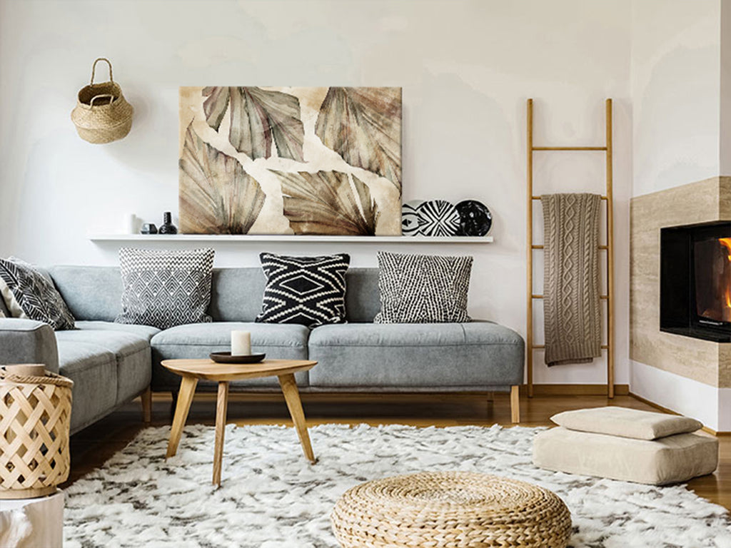 Leinwanddruck Herbstblätter Breit (1-teilig)