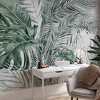 Dense Jungle Leaves Nature Wall Mural