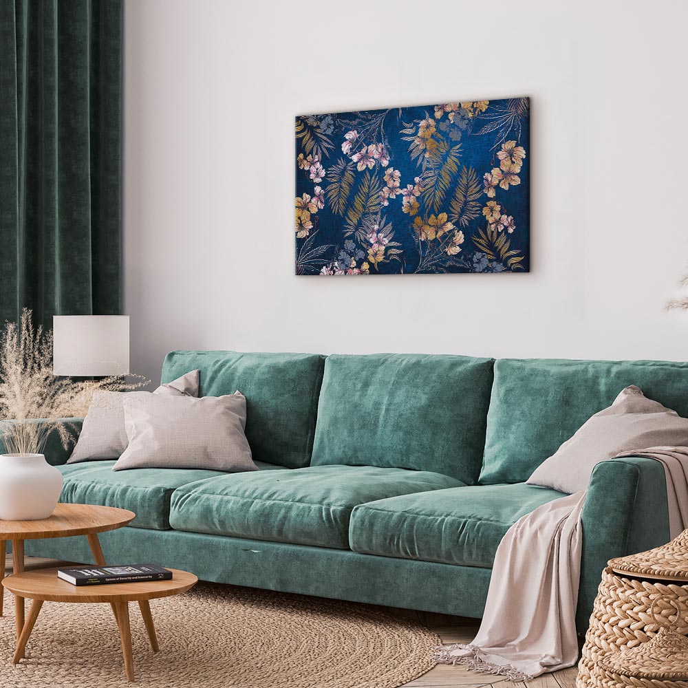 Floral Meadow Nature Canvas Print