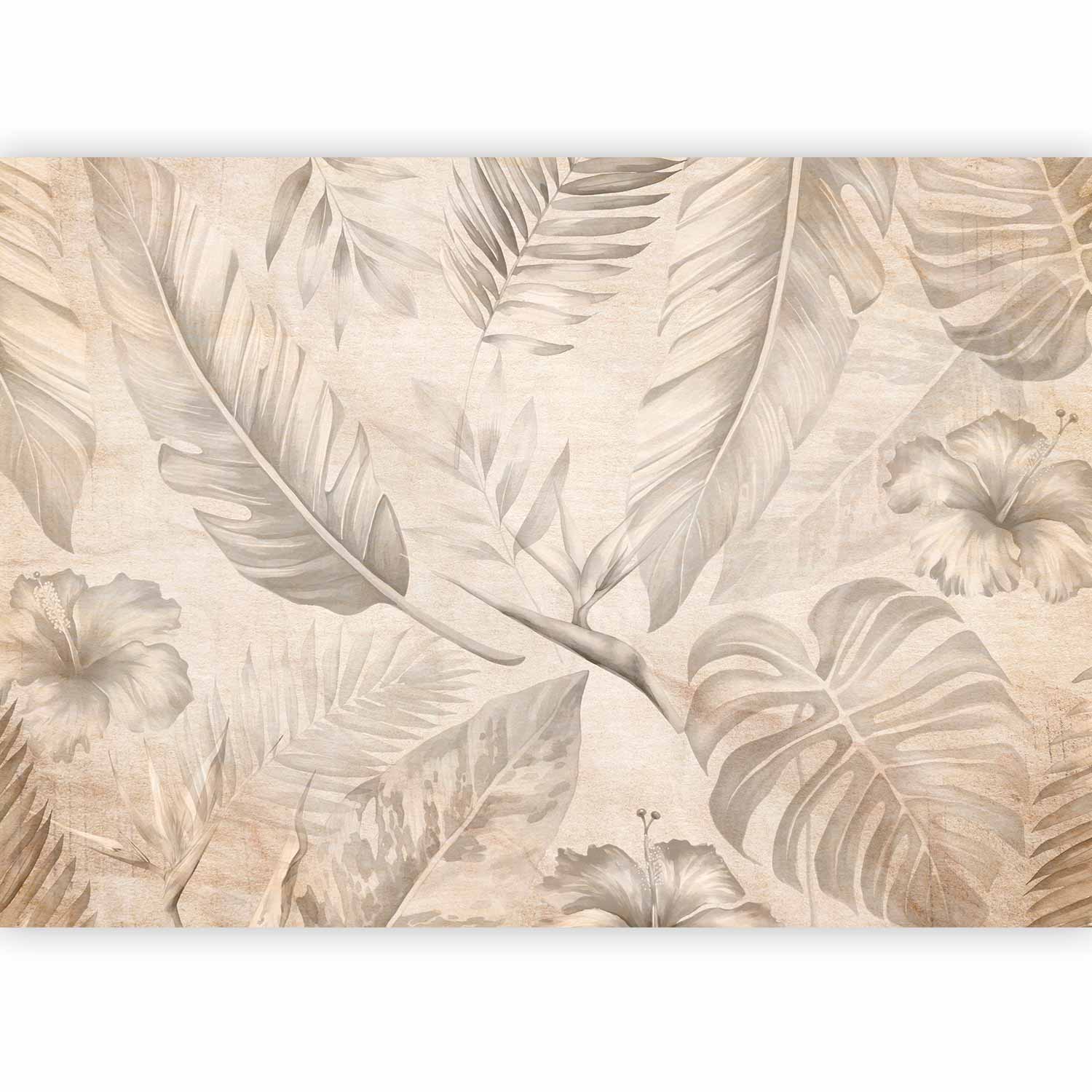 Wall Mural Tropic in Sepia