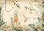 Wall Mural Parrots Jungle Leaves