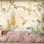 Wall Mural Parrots Jungle Leaves