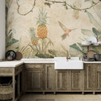 Wall Mural Parrots Jungle Leaves