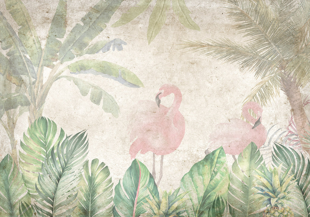 Wall mural Birds in the Jungle - Jungle Birds Design