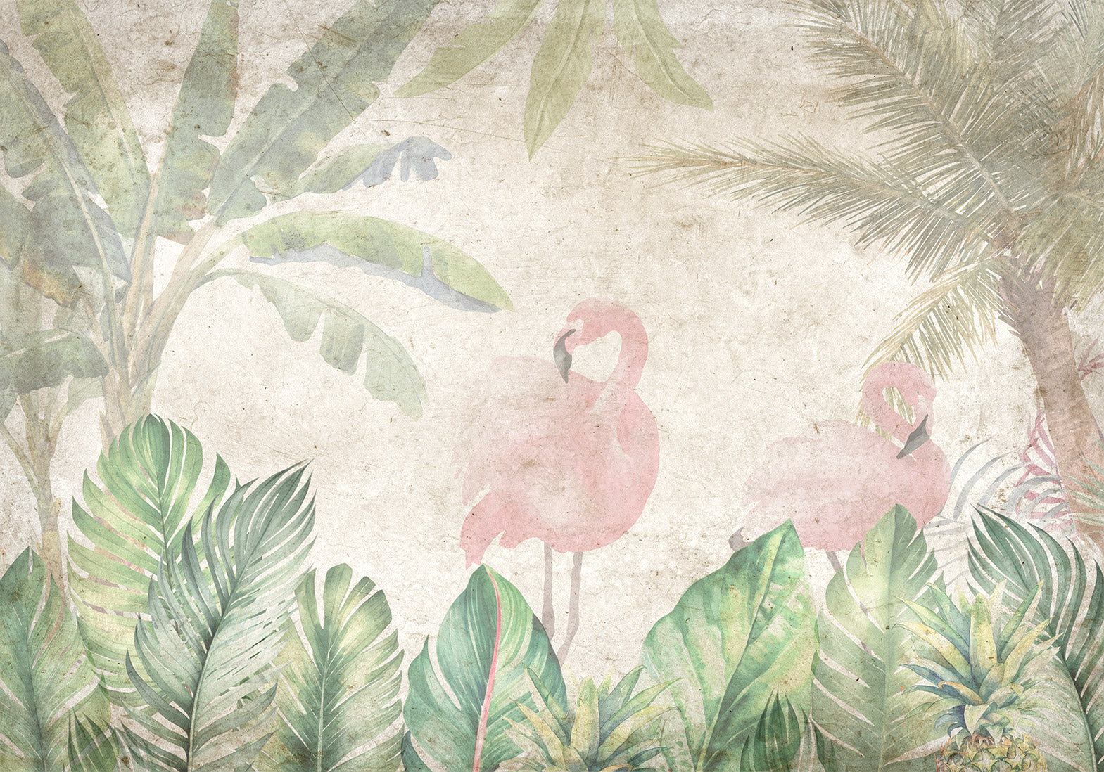 Wall mural Birds in the Jungle - Jungle Birds Design