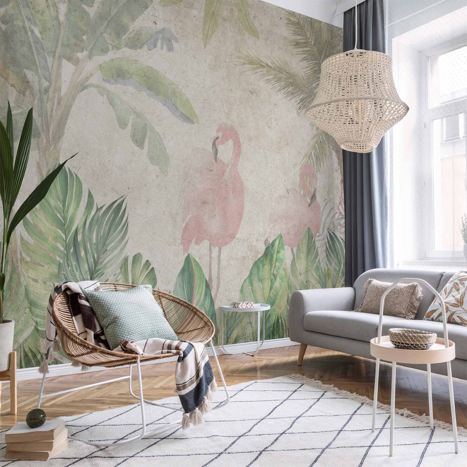 Wall mural Birds in the Jungle - Jungle Birds Design