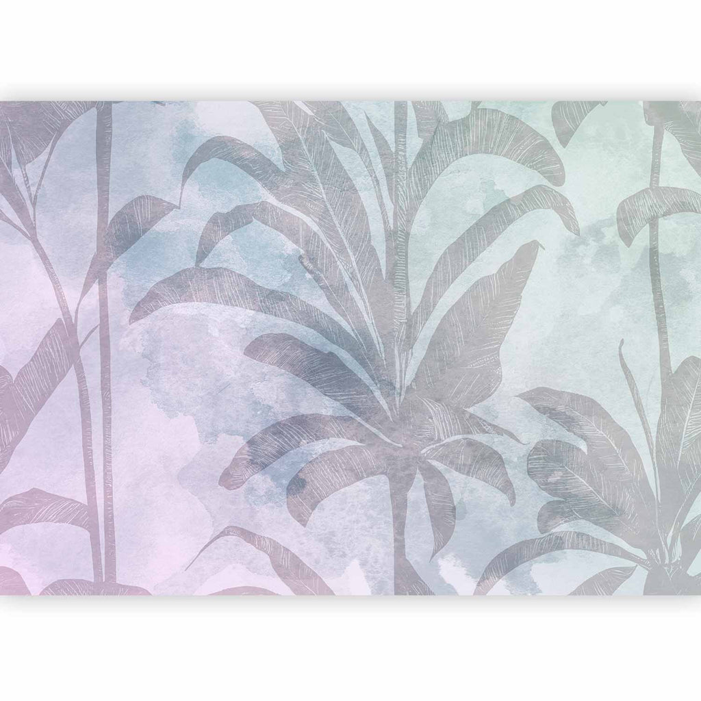 Wall Mural Misty Tropics Leaves