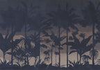 Wall Mural Jungle at Night Leaves