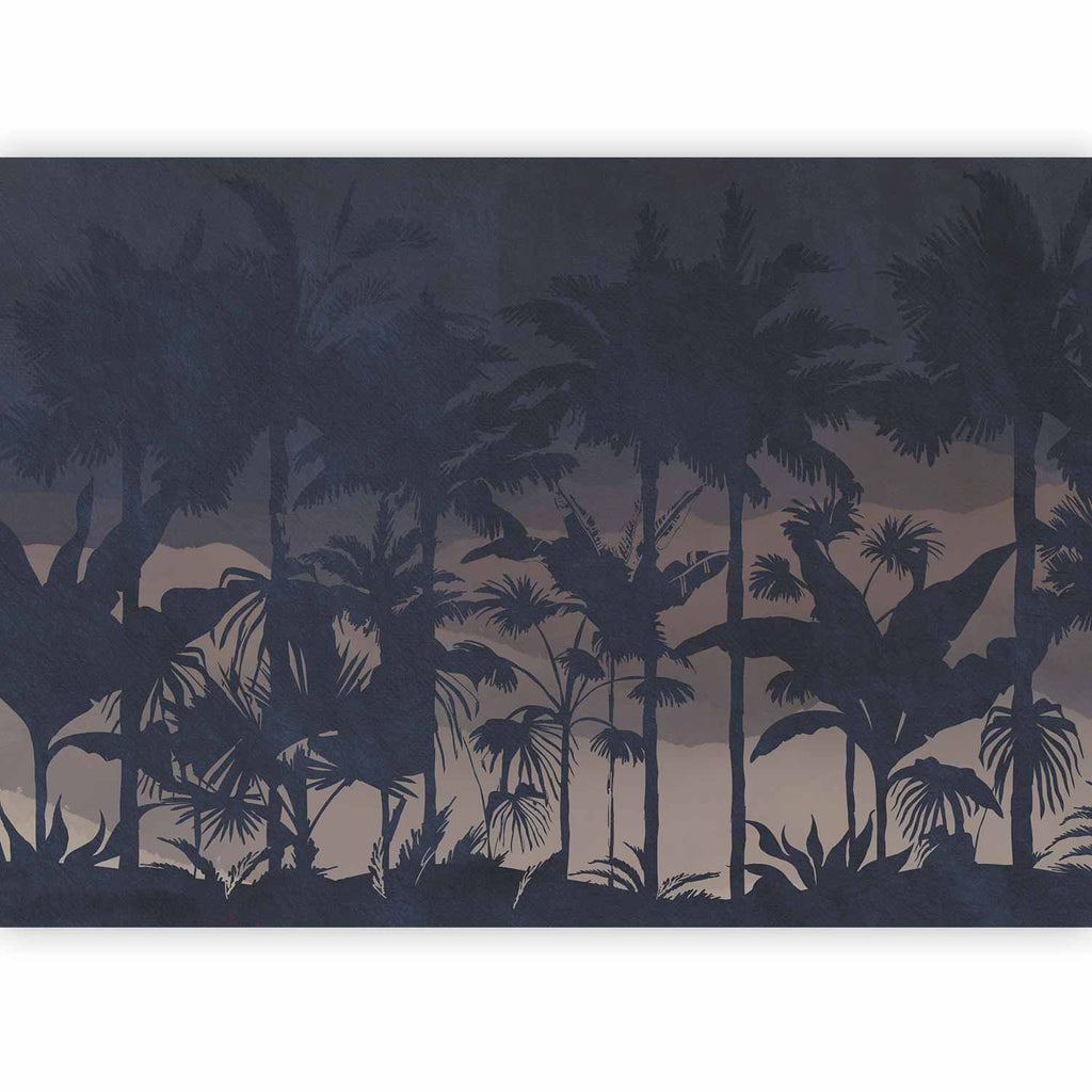 Wall Mural Jungle at Night Leaves